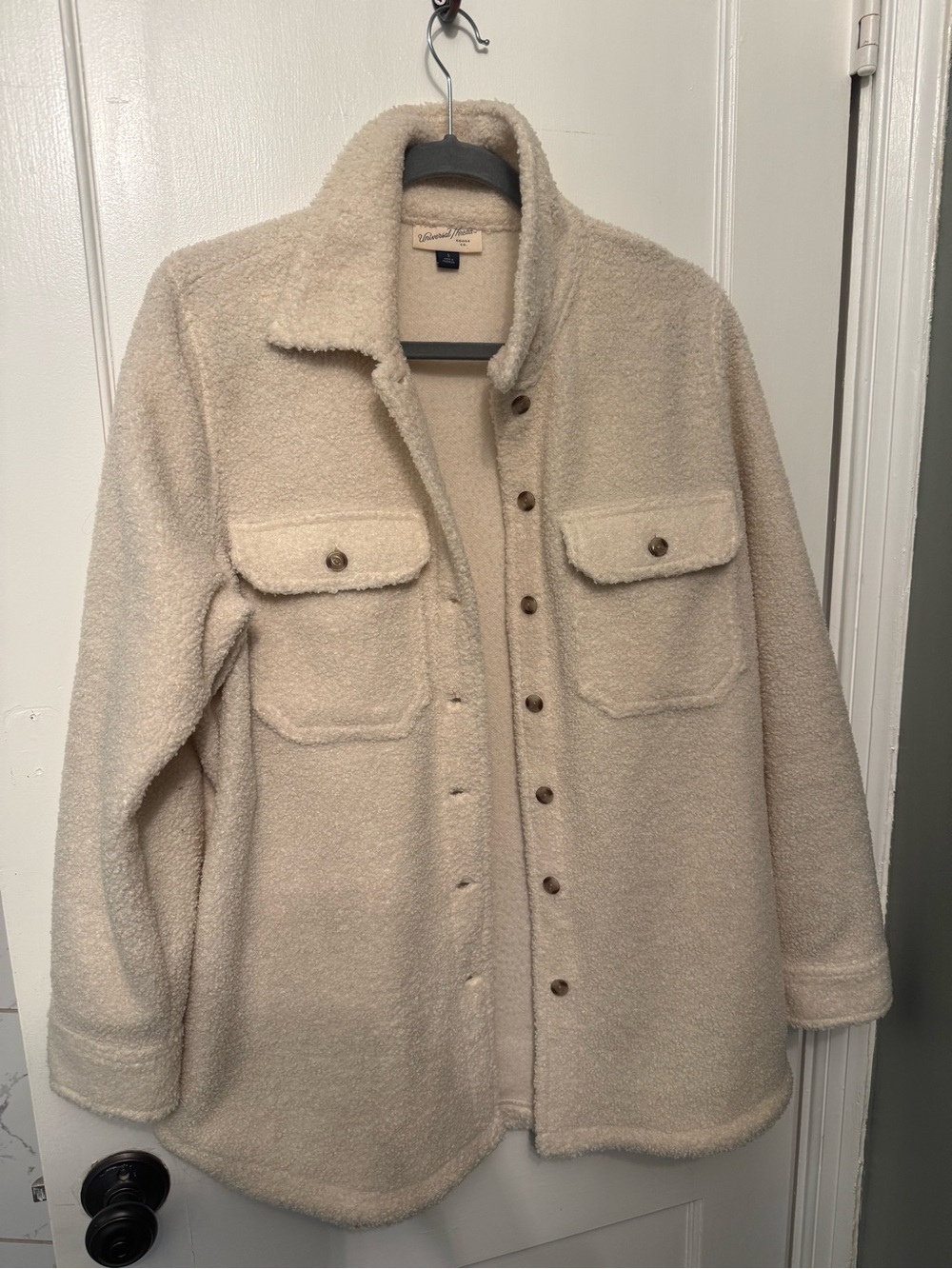 Universal Thread Cream Sherpa Shacket Jacket